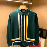 Foesce Men Autumn Winter New Loose Warm Cardigan Outwear Male Lapel Sweater Coats Men Long Sleeve Casual Knitted Jackets