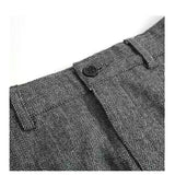 Foesce Autumn Winter Men Woolen Business Dress Pants Men High Waist Streetwear Casual Trousers Male Formal Suit Pants Homme