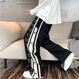 Harajuku Wide leg Oversize Pants Men Streetwear Clothes Side Split Skateboard Pants Loose Casual Trousers
