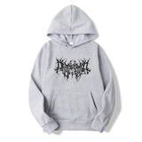 Foesce  New Retro Print Hoodies Men Women Casual Aesthetic Hip Hop Long Sleeve Loose Sweatshirt Harajuku Gothic Oversized Pullovers Tops