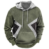 Vintage Men's Hoodies Winter Clothing Loose Casual American Western Cowboy Costume Streetwear Oversized Hoodie Man's Sweatshirt
