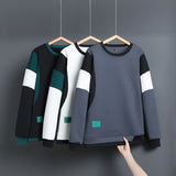 Foesce Solid Color Black Patchwork Oversize 4XL 5XL Sweatshirt Men Hoodies Spring Autumn Hoody Casual Streetwear Clothes
