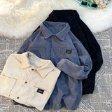 Spring New Men's Corduroy Long Sleeve Shirts Autumn Korean Shirt Woman Fashion Casual Oversize 5xl Shirt Coat Quality Clothing