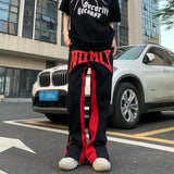 Foesce Y2K Fashion Letter Embroidery Baggy Jeans Flare Pants Men Clothing Kanye Stnraight Women Hip Hop Long Trousers Ropa Hombre