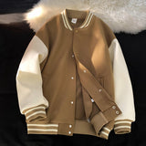 American Baseball Jersey Men's Spring Autumn Jacket Fashion Brand Loose Casual Couple Coat Men Veste  Harajuku Sweatshirt Letter