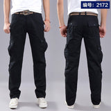 Foesce Multi-Pocket Men's Casual Pants Military Tactical Joggers Cargo Pants Outdoor Hiking Trekking Sweatshirt Men's Hip Hop Bottom