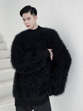 Foesce Autumn Trend Casual Thickened high Neck Men Pullover New Korean Fashion Solid Color Long Sleeve Male Tops Sweater