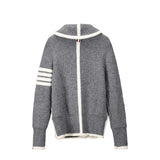 Foesce Thom fashion brand sweater garment unlined upper stripe cotton buds thin clothes men and women separat