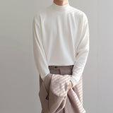Yasuk Spring Autumn Winter Man Solid Casual Plush TShirts Turtleneck Men Loose Slim Bottom Double-Faced Velvet Sweater PlusSize