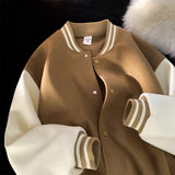 American Baseball Jersey Men's Spring Autumn Jacket Fashion Brand Loose Casual Couple Coat Men Veste  Harajuku Sweatshirt Letter