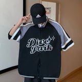 Hiphop Baseball Short-sleeved Suit Men's Bomber High Street Ice Hockey Shirt + Shorts American Basketball Sports Two-piece Suit