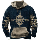 Vintage Indian Style Men's Hoodie Hooded Sweatshirt Unisex Harajuku Pullover New Jacket Oversized Casual Streetwear Tops
