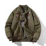 Winter Pilot Jackets Men Military Bomber Jacket Badge Embriodery Basketball Coat Hooded Parkas Male Fashion Autumn Black Brown