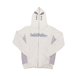 Foesce -Male star Letter Printed hoodie Harajuku High Street Hooded sweatshirt Y2K Streetwear Hip hop Goth zipper loose jacket coat