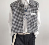 Vests Men Autumn New Arrival Retro Pockets Cropped Handsome Design Sleeveless Outwear BF All-match Students Clothing Minimalist