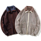 Foesce Autumn Zip Up Pocket Cardigan Men Baggy Sweatercoat Fashion Harajuku Streetwear Knitwear Jumper Clothing Tops Male Plus Size 5XL