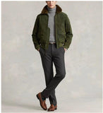 New Army green cowhide suede leather jacket.Plus size G1 style genuine leather coat.Winter men leather cloth