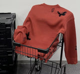 Winter Hip Hop Pullovers Butterfly Knitwear Sweaters Personality Clothes Men Streetwear Vintage Gothic Tops Sweaters Men