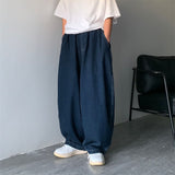 Foesce Wide Leg Cargo Pants Streetwear Baggy Jeans New Spring Autumn Men Korean Fashion Loose Straight Male Brand Clothing Black