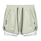Summer Gym Men's Quick Dry 2 in 1 Shorts Jogging Fitness Training Beach Short Pants Male Sports Workout Bottoms Casual Clothing