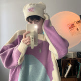 Winter Oversized Sweater Men Warm Fashion Casual Knitted Pullover Men Korean Loose Long Sleeve Sweater Mens Jumper Clothes M-XL