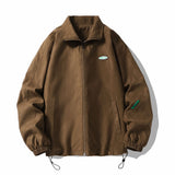Spring Oversize Bomber Jacket Men Vintage Baggy Coat Fashion Korean Streetwear Zip Up Outerwear Clothing Tops Male Plus Size