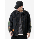 Denim Jackets Men's Clothing Spring Casual Splicing Cotton Coats Streetwear Korean Loose Wear Male Jeans Jacket Outwear