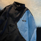 Foesce Spring Summer Blouses Women Fashion Tops Cotton Shirts Long Sleeve Elegant Blouse Women's Clothing Patchwork Shirt