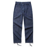 Mens Pants Cargo Pants Men Vintage Stripe Denim Trousers Straight Leg