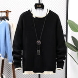 Fall Winter New Men Handsome Soft Warm Sweater Mens Top Quality Pullover Men's Trendy Knit Thick Sweaters Male Brand Jumper