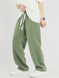 New Spring Summer Men's Straight Sweatpants Streetwear Wide Leg Baggy Joggers Cotton Casual Pants Male Loose Trousers