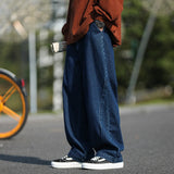 Blue/Black Baggy Jeans Men Fashion Casual Oversized Wide Leg Jeans Men Streetwear Hip Hop Straight Denim Pants Mens Trousers