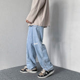 Men's Women's jeans Neutral Denim Trousers Loose Straight Men Jeans asthetic Man Jeans Pants for boy Casual Baggy hip hop