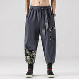 Streetwear casual joggers men spring harajuku harem men's joggers pants cotton patchwork sweatpants male