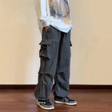 Cargo Pants Men Streetwear Hip Hop Pants Elastic Waist Harem Ankle length Trousers Black Harajuku Casual Pocket Women Pants