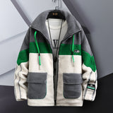 Winter Warm Coats for Men Leisure Lamb Wool Outerwear Zipper Padded Jacket Chic Trendy Thick Fur Plush Warm Men's Clothing
