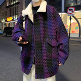 Men Autumn Winter Thicken Warm Corduroy Jackets Men's Outwear Hip Hop Coat Male Teen Casual Jacket Colorful