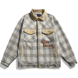 Autumn Woolen Jacket Men Flowers Embroidery Baggy Coat Fashion Korean Streetwear Outerwear Vintage Clothes Tops Male Plus Size