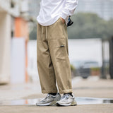 Men's Cotton Cargo Pants Women Spring Autumn Joggers Straight Leg Trousers Loose Japanese Streetwear Men Vintage Pant