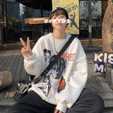 Foesce Hip Hop Men Sweatshirts Oversize Couple Clothing Graphic Male Pullovers Fashion Brand Jumpers Casual Hoodies