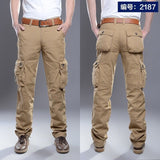 Foesce Multi-Pocket Men's Casual Pants Military Tactical Joggers Cargo Pants Outdoor Hiking Trekking Sweatshirt Men's Hip Hop Bottom