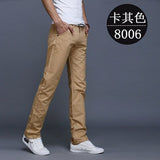Foesce Multi-Pocket Men's Casual Pants Military Tactical Joggers Cargo Pants Outdoor Hiking Trekking Sweatshirt Men's Hip Hop Bottom
