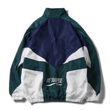 Foesce College Style Varsity Jacket Men Spring Letter Embroidery Bomber Jacket Casual Street Loose Patchwork Zipper Coat Women Couple