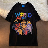Summer Cartoon Tshirts New Women Gothic Short Sleeve T-Shirt for Men and Women Graphic Tee Loose Top Goth Graphic T Shirts