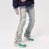 Ropa Grunge Y2K Streetwear Hole Ripped Baggy Jeans Pants Men Clothing Straight Hip Hop Gothic Denim Trousers Pantalon Homme