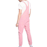 High Street Solid Color Jeans Overalls For Men Fashion High Waist Denim Jumpsuits Casual Sling Pants Hawaiian Tourism Clothing
