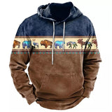 Vintage Clothing Men's Hoodies Casual Harajuku Fashion Graphics Long Sleeve Top Men Pullover Loose Oversized Male Street Pullove