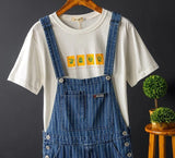 Summer New Mens Bib Overalls Streetwear Denim Jumpsuits Moto Biker Jeans Trousers Male Striped Casual Long Pants Clothing