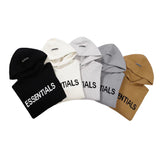 Essentials Winter Hoodies Men Knitted Letters Oversized Harajuku Cotton Vintage Sweatshirts Women Hip Hop Streetwear Couple Tops