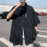 Foesce Art Style Men's Corduroy Long Sleeve Shirts Autumn Korean Shirt Woman Fashion Casual Oversize Shirt Coat Quality Clothing